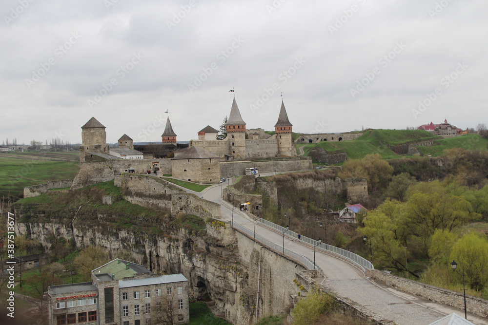 part of the old stone castle building