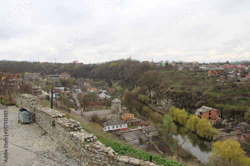 view of the old town from the hill