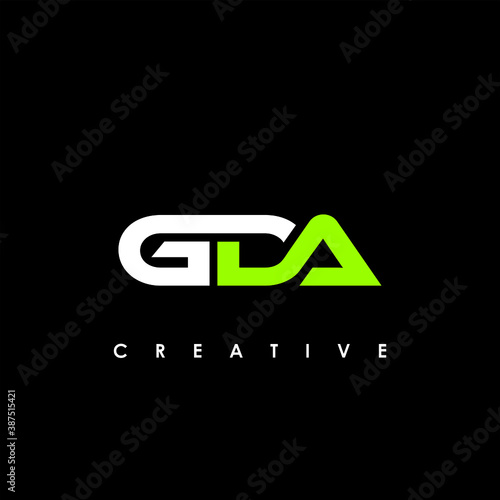 GDA Letter Initial Logo Design Template Vector Illustration