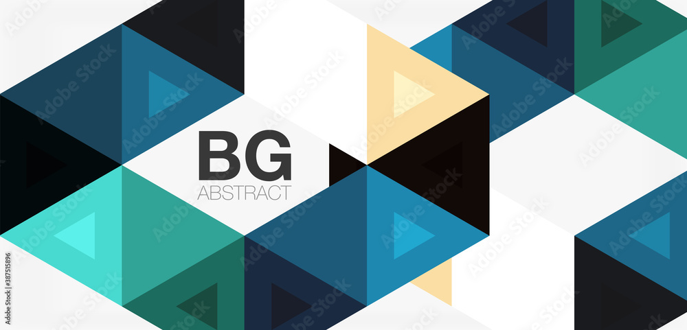 Mosaic triangle pattern abstract background for cover, banner, flyer and poster and other template Mosaic triangle pattern abstract background for cover, banner, flyer and poster and other template