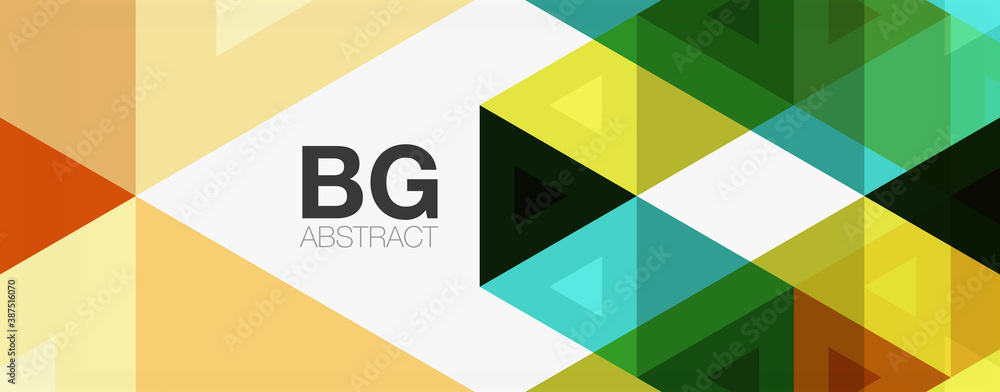Mosaic triangle pattern abstract background for cover, banner, flyer and poster and other template Mosaic triangle pattern abstract background for cover, banner, flyer and poster and other template