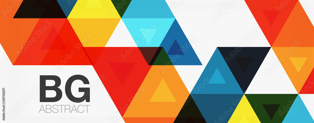 Mosaic triangle pattern abstract background for cover, banner, flyer and poster and other template Mosaic triangle pattern abstract background for cover, banner, flyer and poster and other template
