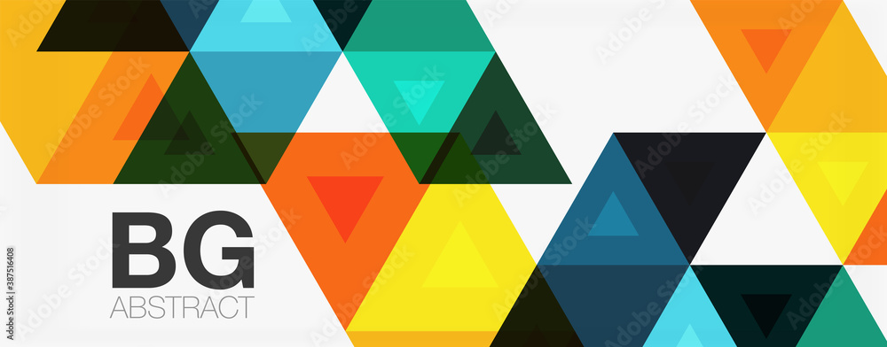 Mosaic triangle pattern abstract background for cover, banner, flyer and poster and other template Mosaic triangle pattern abstract background for cover, banner, flyer and poster and other template