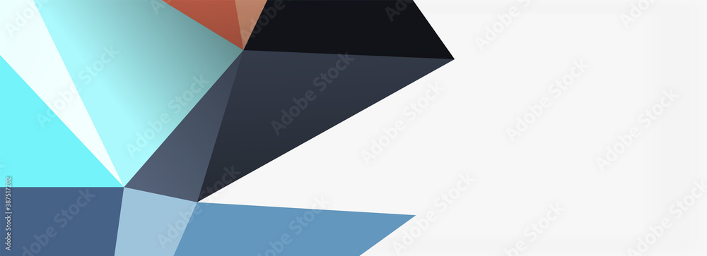 3d mosaic abstract backgrounds, low poly shape geometric design