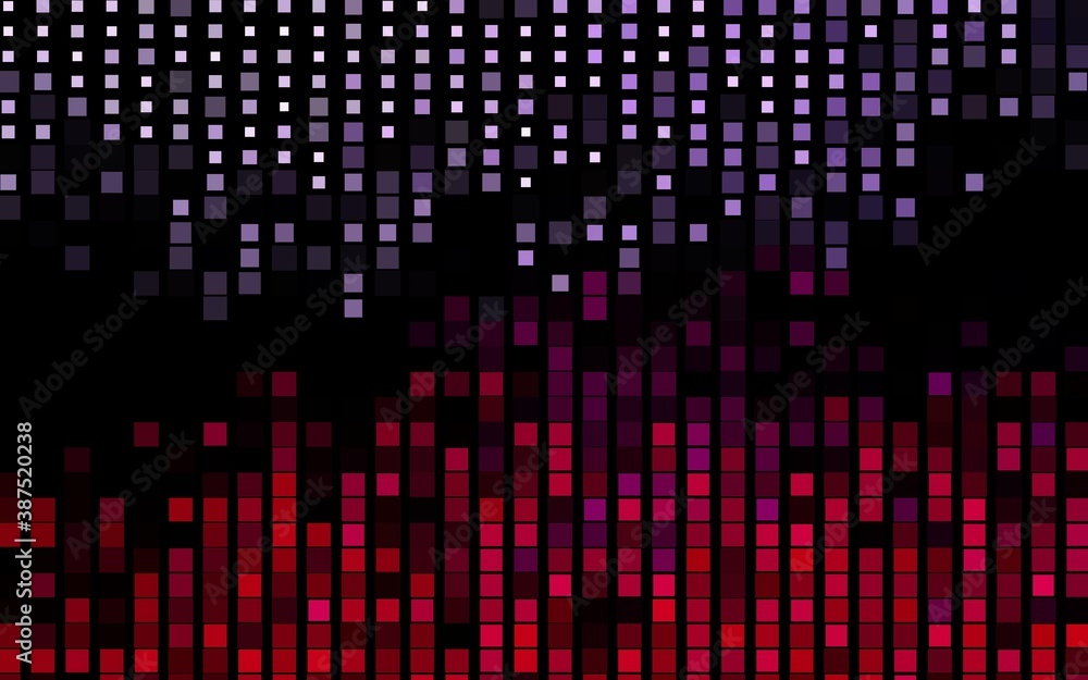 Dark Purple vector background with rectangles.
