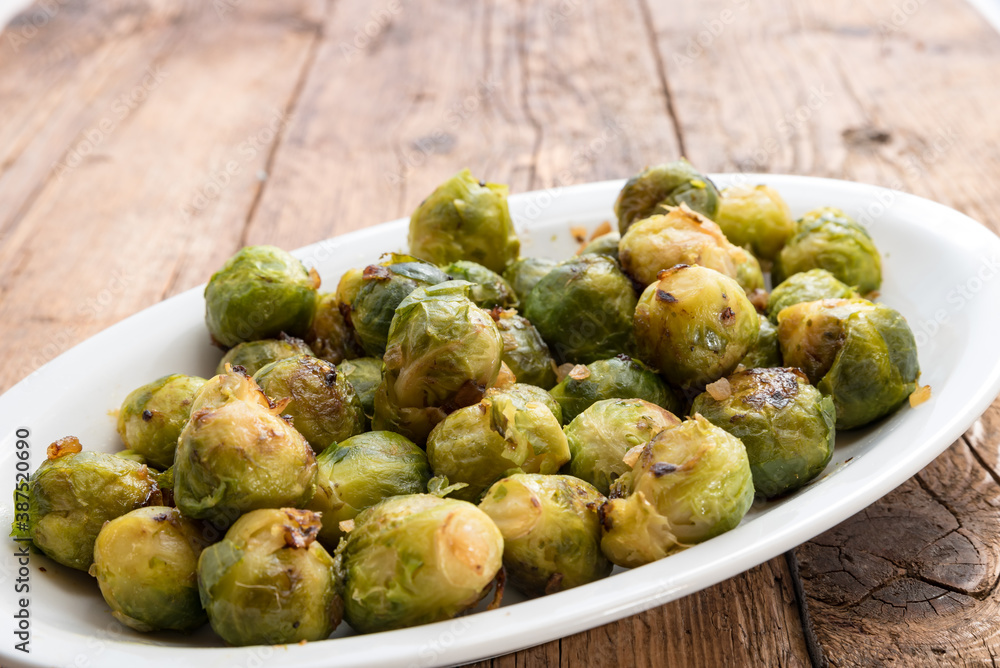 brussels sprouts close up view brussels sprouts close up view