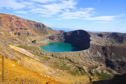 Crater lake at Zao National Park, Miyagi Pref., Japan photo