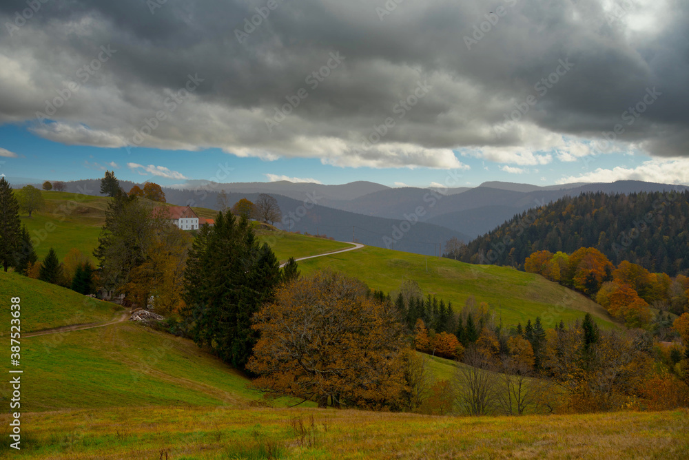 Blick vom Col da Menufosse in den Vogesen oberhalb von La Bresse Blick vom Col da Menufosse in den Vogesen oberhalb von La Bresse