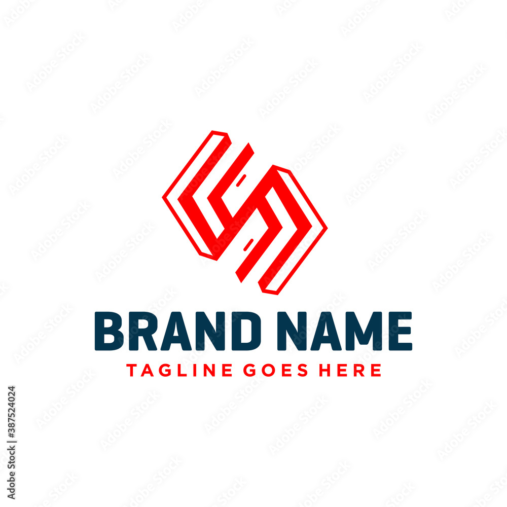 modern monogram letter S logo design modern monogram letter S logo design