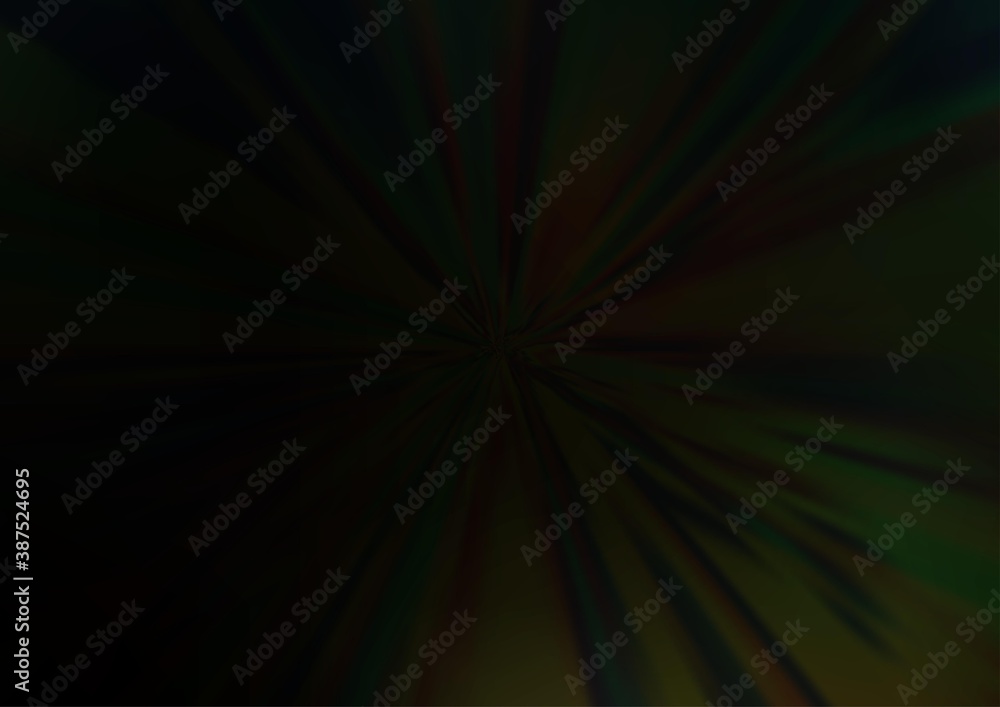 Dark Green vector blurred bright pattern.