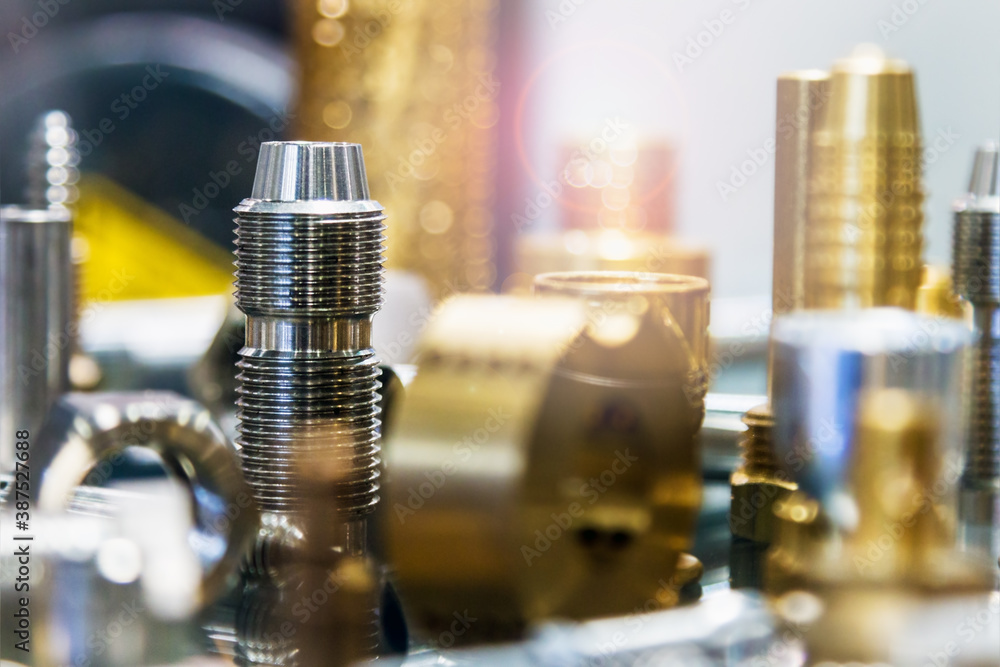 different shapes and sizes of parts turned on a lathe or milling machine. The details of processing of metal different shapes and sizes of parts turned on a lathe or milling machine. The details of processing of metal