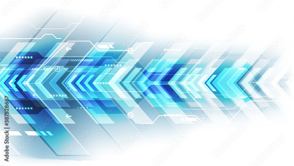 Vector Abstract futuristic speed technology, Illustration high digital technology blue and red color concept Vector Abstract futuristic speed technology, Illustration high digital technology blue and red color concept