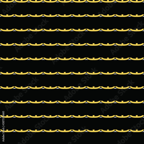 Vector seamless pattern texture background with geometric shapes, colored in black, yellow, white colors.