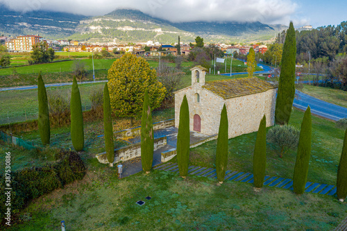 Romanesque church of sant antoni de codines centelles SXIII Spain photo