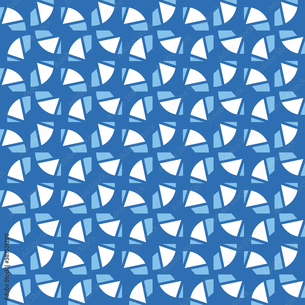Vector seamless pattern texture background with geometric shapes, colored in blue, white colors. Vector seamless pattern texture background with geometric shapes, colored in blue, white colors.
