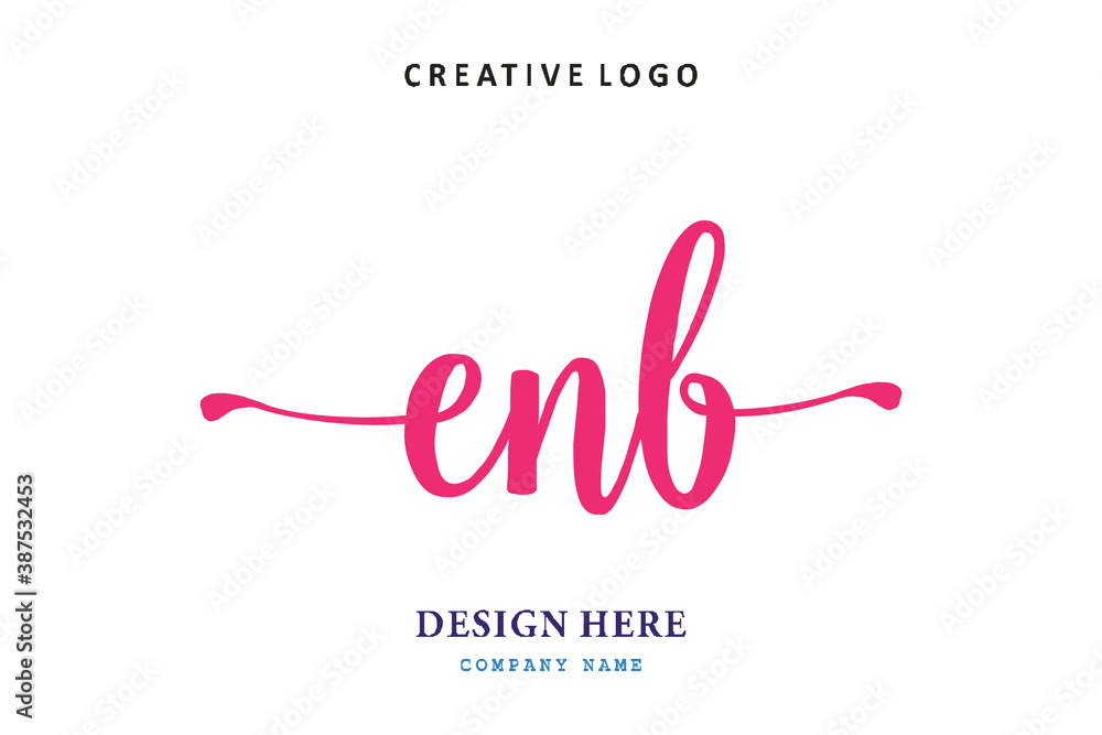 ENBA lettering logo is simple, easy to understand and authoritative ENBA lettering logo is simple, easy to understand and authoritative
