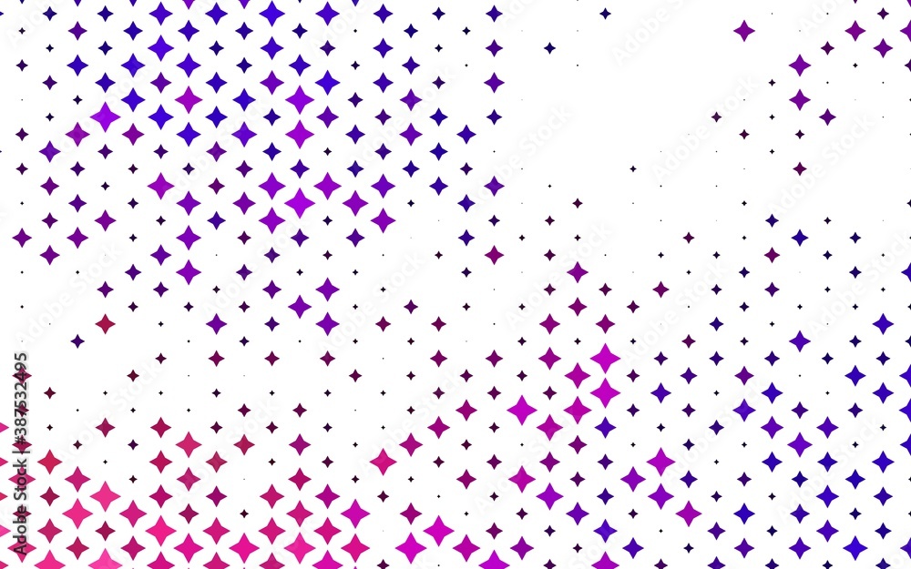 Light Purple vector template with sky stars. Light Purple vector template with sky stars.