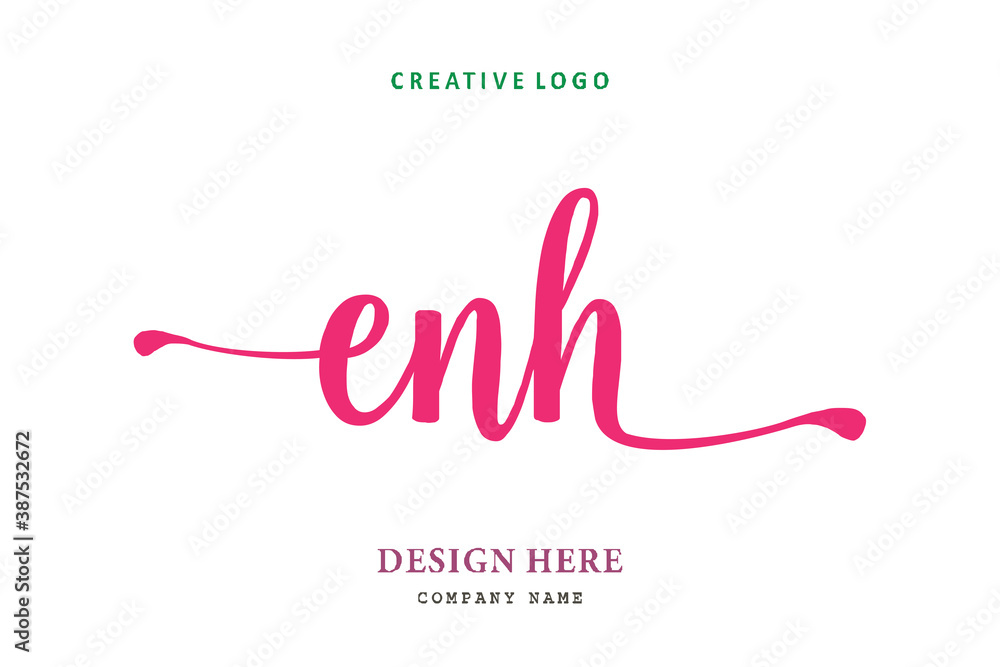 ENHA lettering logo is simple, easy to understand and authoritative ENHA lettering logo is simple, easy to understand and authoritative