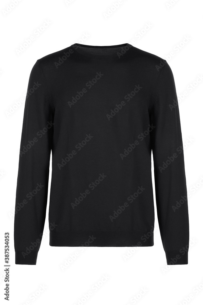 Black sweater. Front view Black sweater. Front view