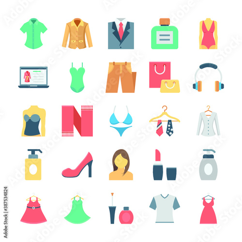 
 Fashion and Clothes Vector Icons 5
