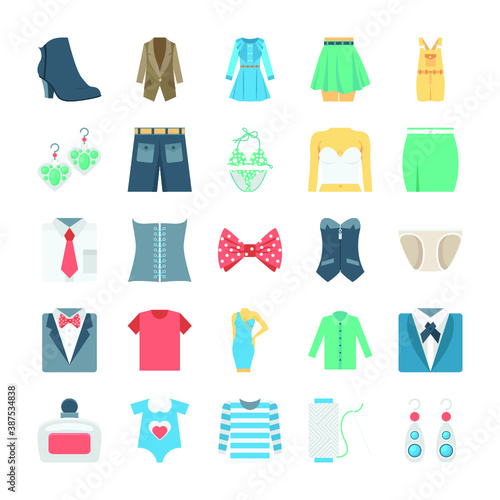 
 Fashion and Clothes Vector Icons 7
