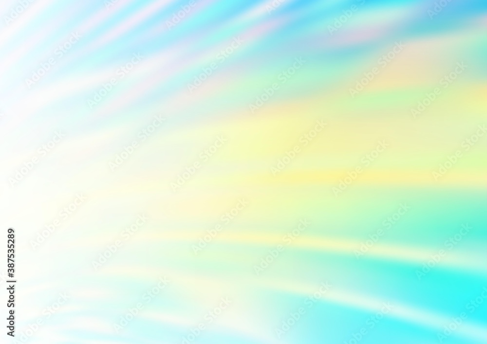 Light Blue, Yellow vector blurred bright background.