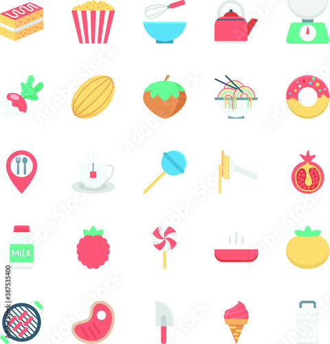 
Food Colored Vector Icons 6
