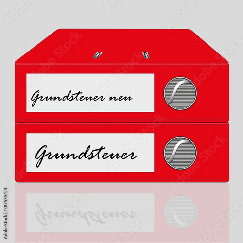 Aktenordner Grundsteuer