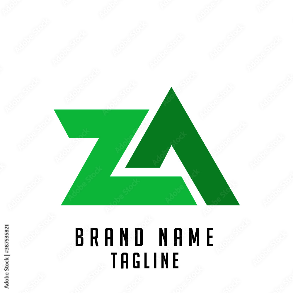 ZA initials logo, name initials logo, company initials logo, person initials logo. ZA initials logo, name initials logo, company initials logo, person initials logo.