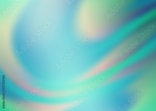 Light BLUE vector blurred shine abstract template. © Dmitry