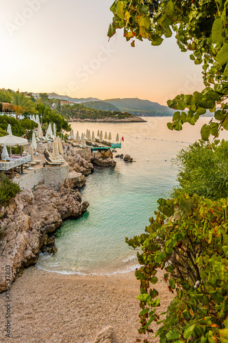 Kucuk Cakil Beach in Kas Town of Turkey. photo