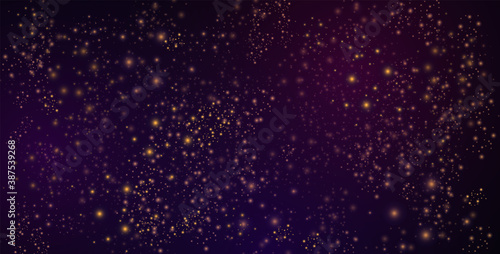 Space. Space background. Stars and galaxies. Night sky. Universe  black background  gradient. Vector