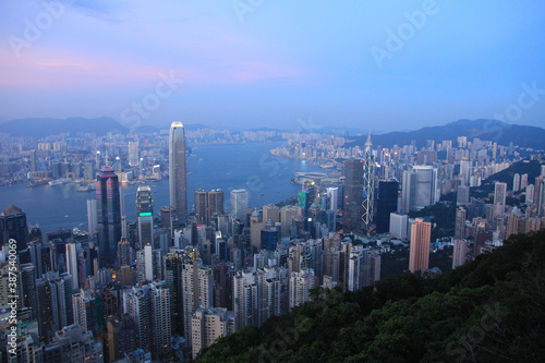 Sunset View of Hong Kong’s Skyline 