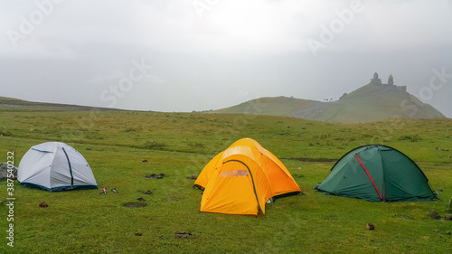 Fototapeta Naklejka Na Ścianę i Meble -  camping in the mountains
