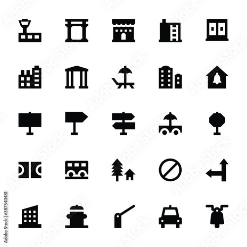 City Elements Vector Icons 8
