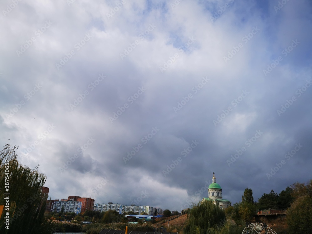 storm over the city