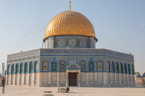 Obraz na płótnie The Dome of the Rock from Al-Aqsa Mosque in Palestine w salonie