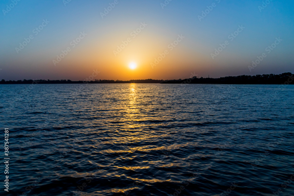 Sunset at Sukhna Lake Chandigarh Sunset at Sukhna Lake Chandigarh