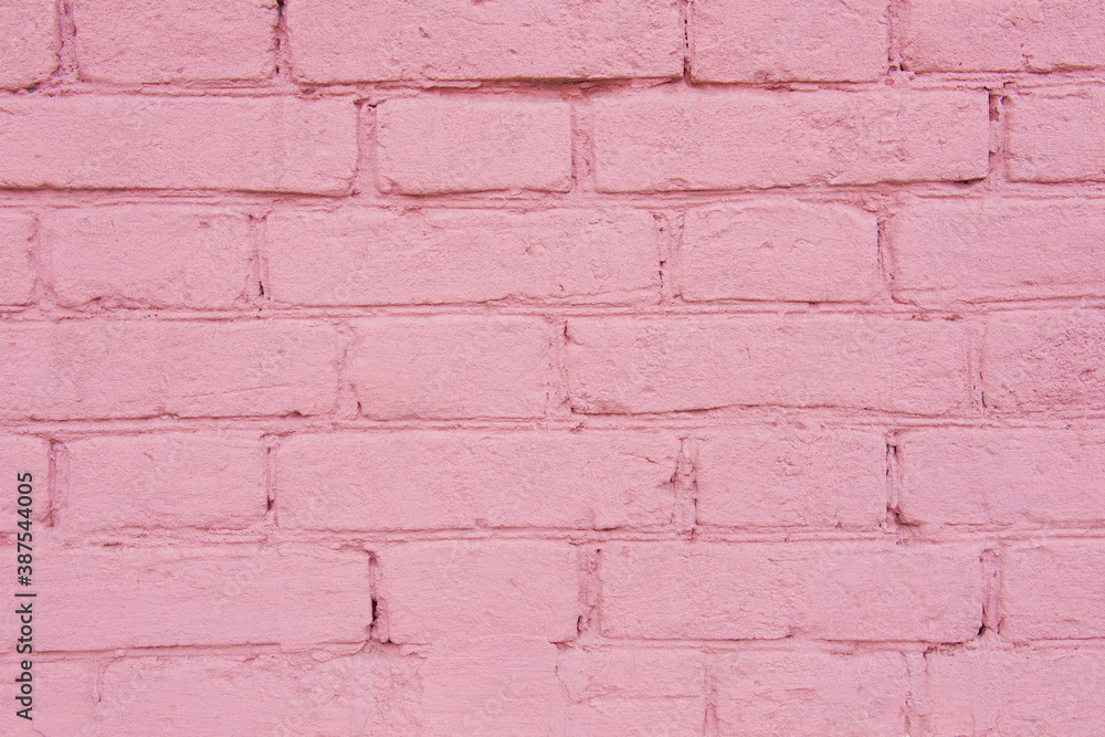 Pink brick wall for background Pink brick wall for background