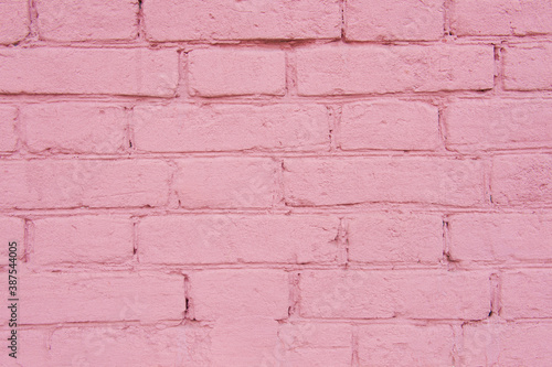 Pink brick wall for background