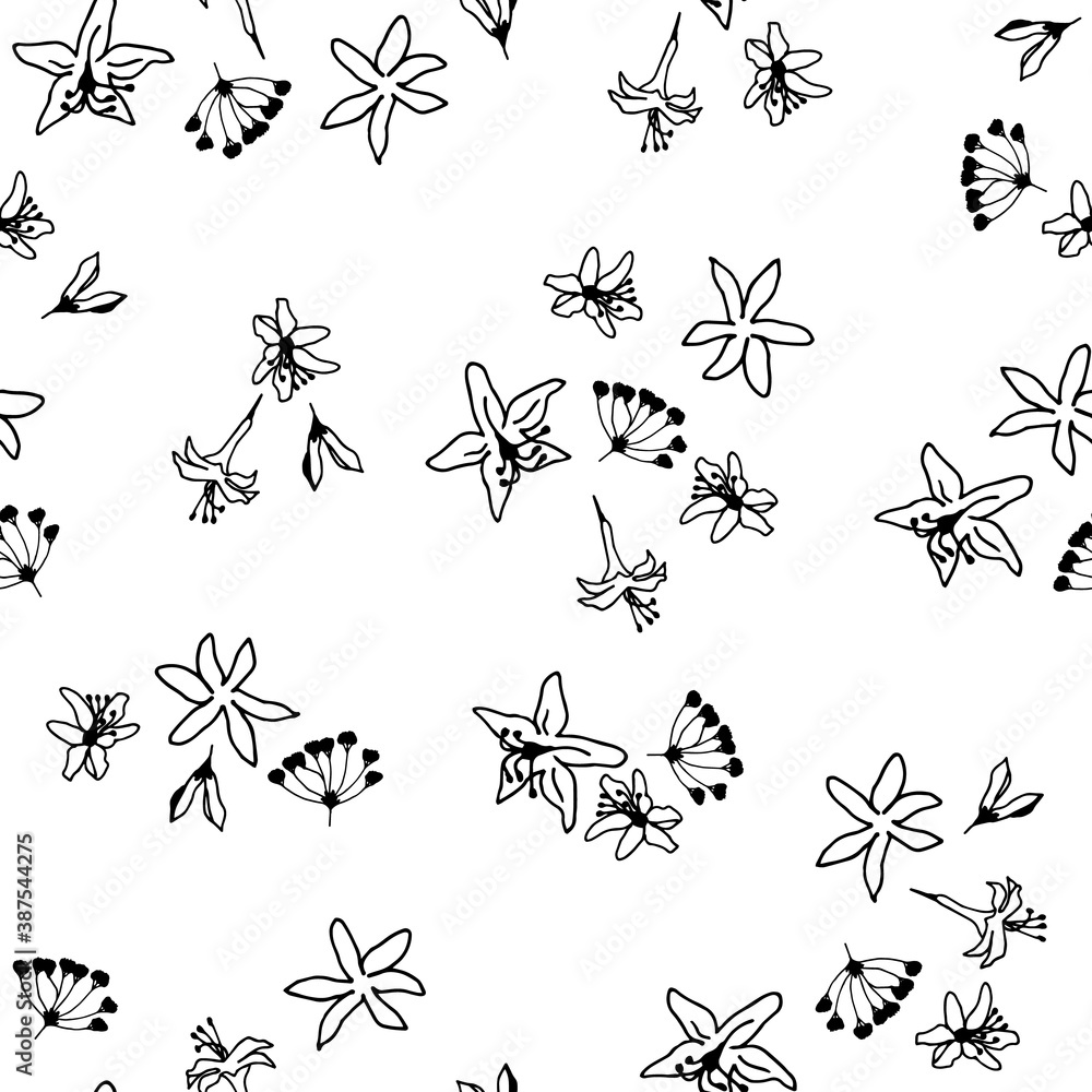Seamless pattern with spring flowers Seamless pattern with spring flowers