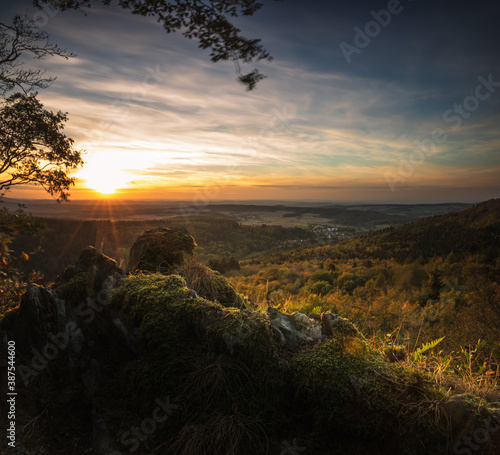 The Zacken im Taunus Germany is a wonderful vantage point in the forest. Taken in the sunset