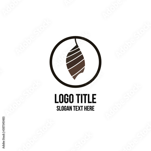 minimal cocoon logo vector. cocoon illustration for logo
