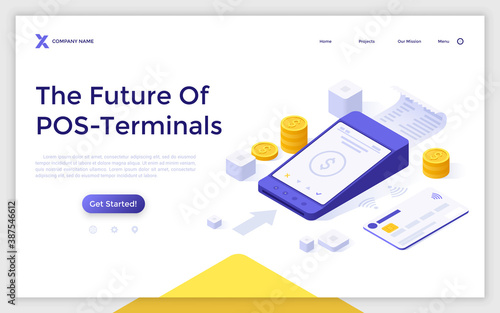 Isometric Vector Landing Page