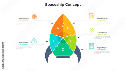 Flat Infographic Vector Template
