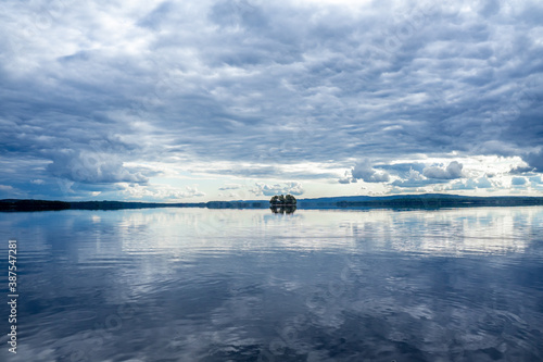 Island in Lake Yngen, Sweden