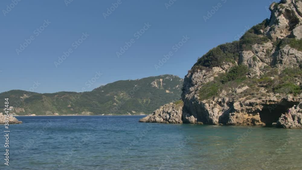 Beautiful Porto Timoni Beach on Corfu, Greece. Beautiful Porto Timoni Beach on Corfu, Greece.