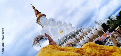 Architecture of Buddha in Thailand, beautiful of architecture in Thailand, wat phasornkaew, thai temple, phetchabun photo