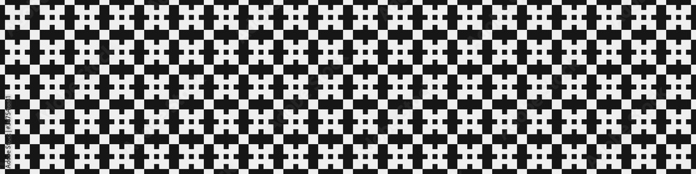 Fototapeta premium Abstract Cross Pattern Dots Logo generative computational art illustration