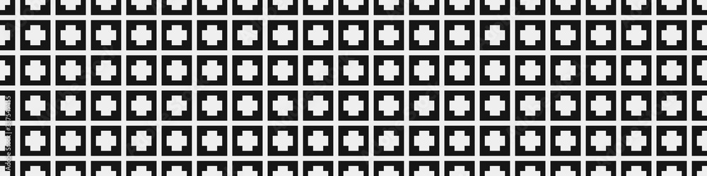 Obraz premium Abstract Cross Pattern Dots Logo generative computational art illustration